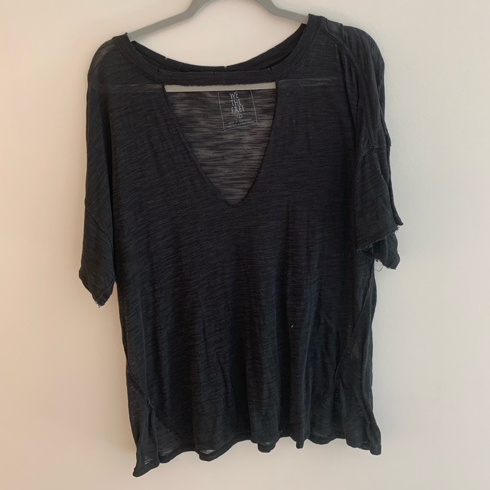 Free People black top. Somewhat see through.